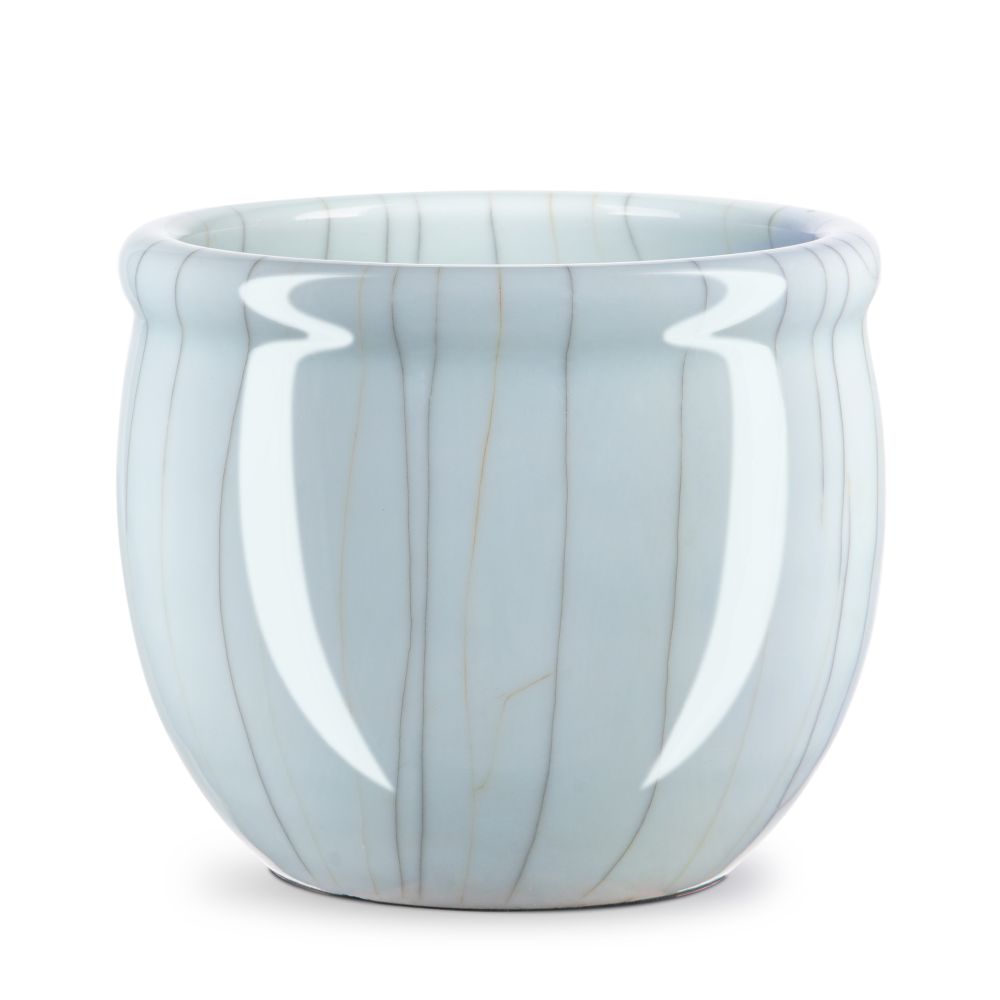 Currey and Company 1200-0693 Celadon Crackle Round Planter