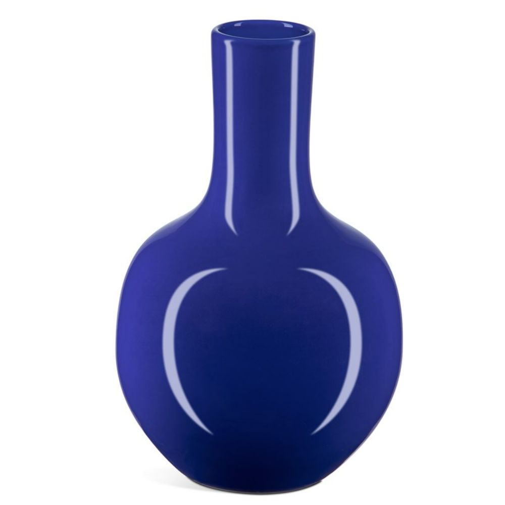 Currey and Company 1200-0704 Ocean Blue Long Neck Vase