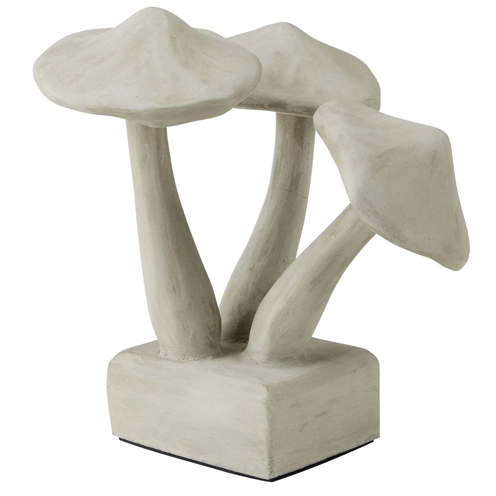 Currey and Company 2200-0026 Concrete Mushrooms