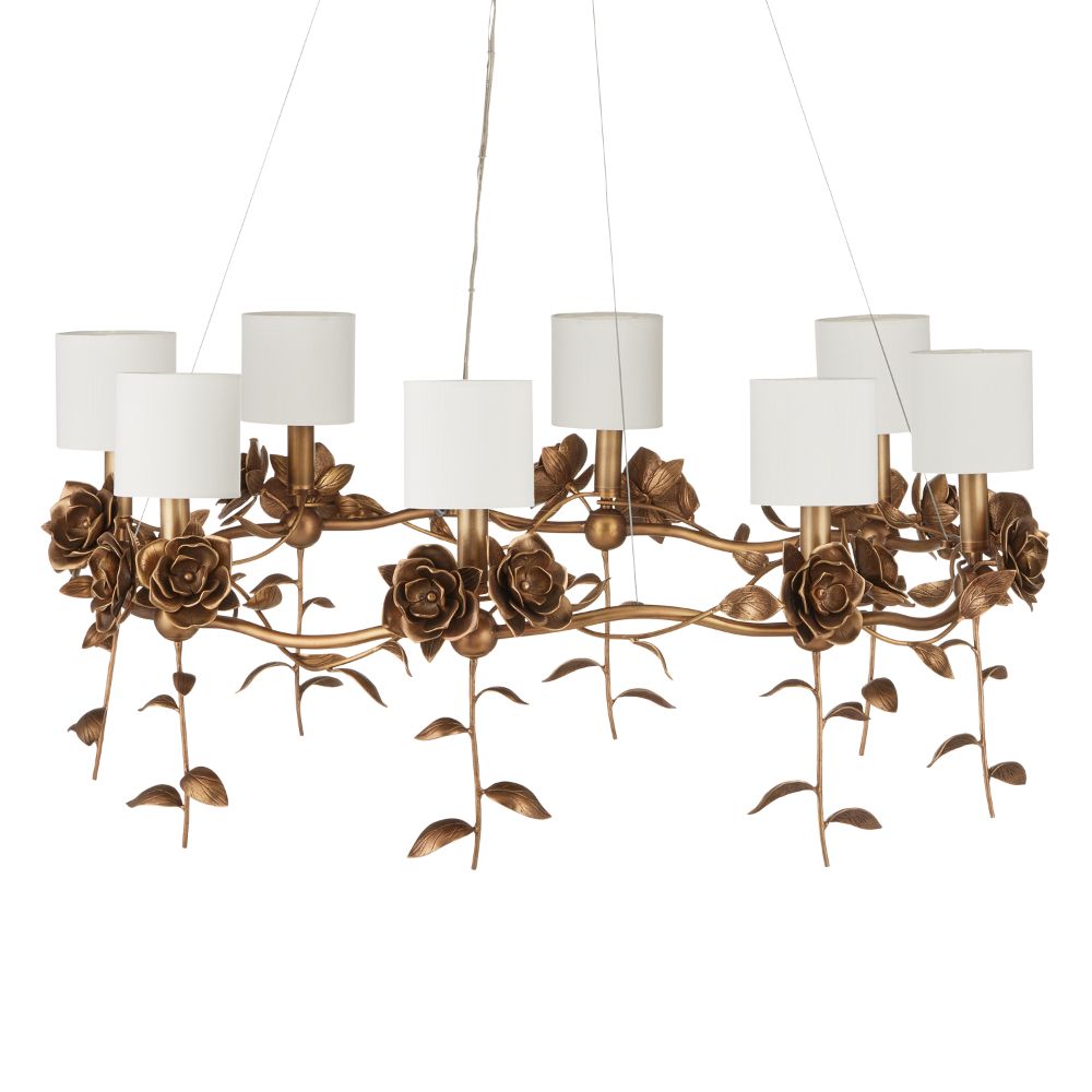 Currey & Company 9000-1160 Rosabel Chandelier in Antique Brass