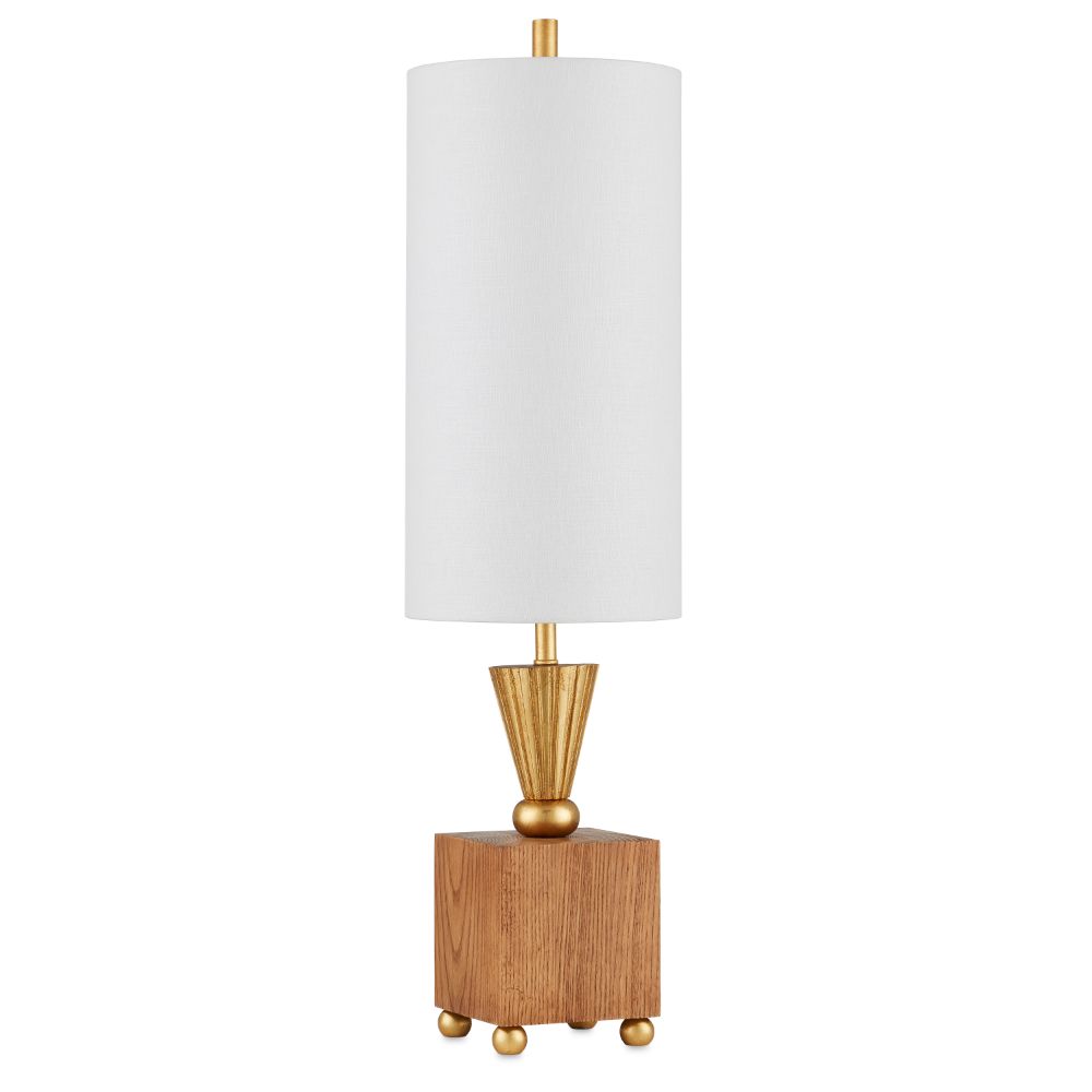 Currey & Company 6000-0865 Ballyfin Table Lamp in Classic Honey/Gold Leaf