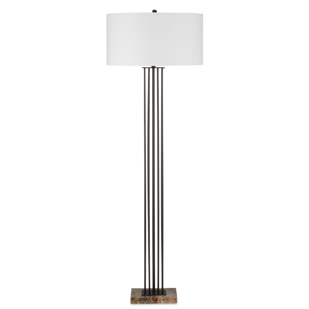 Currey & Company 8000-0145 Prose Floor Lamp in Bronze/Natural