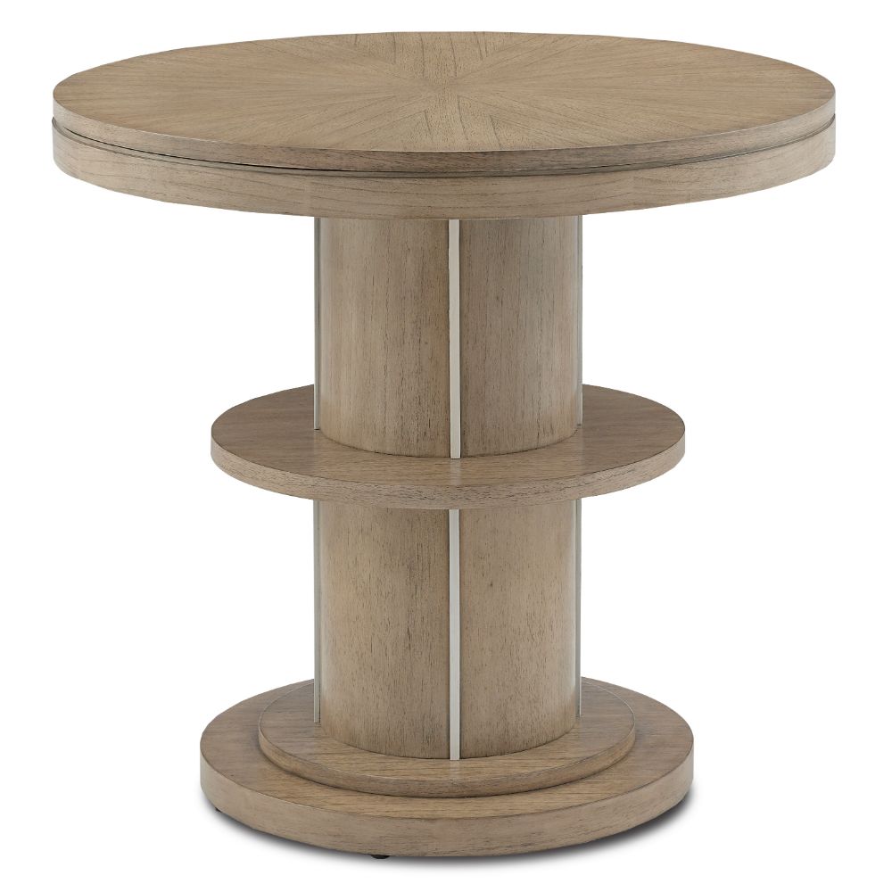 Currey & Company 3000-0140 Tuban Entry Table in Light Wheat/Ivory