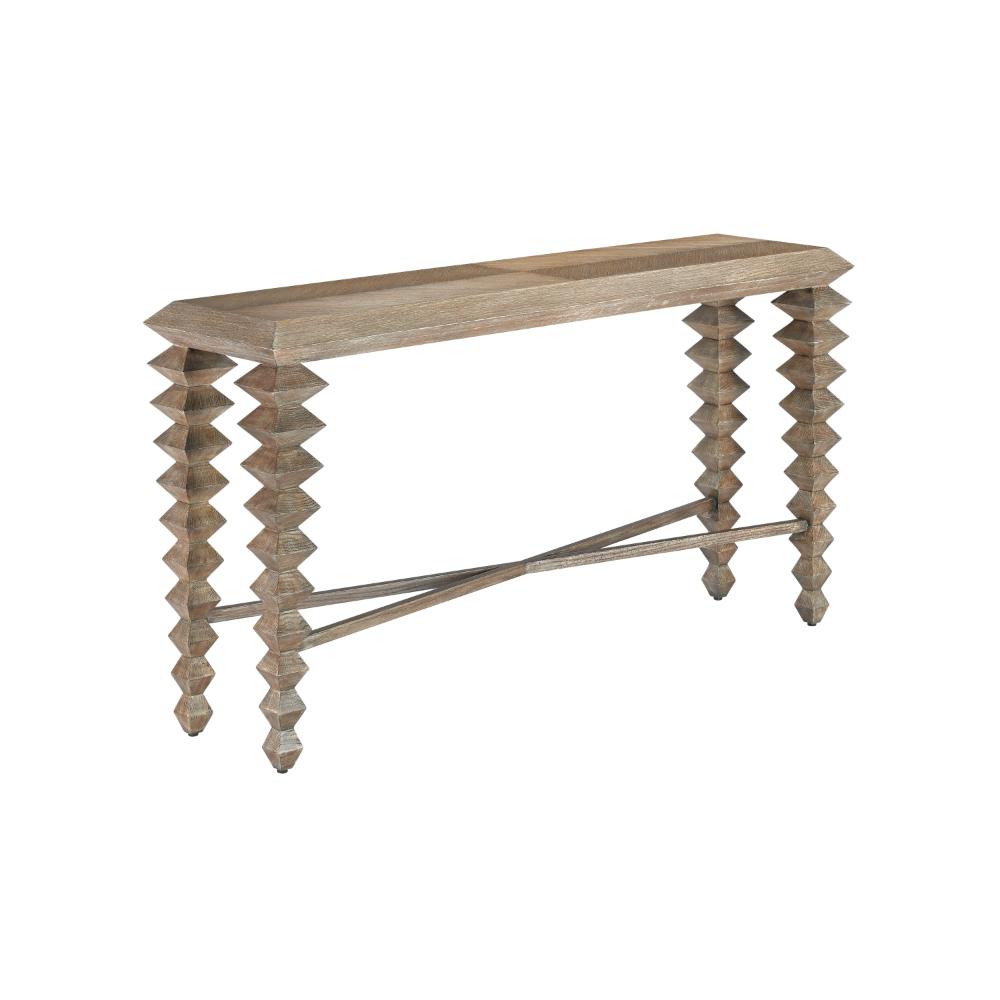 Currey & Company 3000-0161 Saranya Pepper Console Table in Light Pepper
