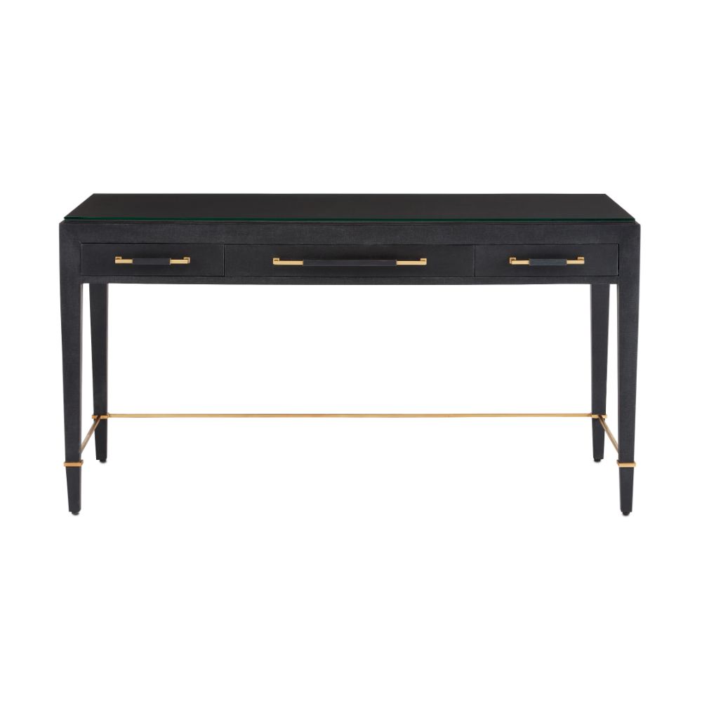 Currey & Company 3000-0207 Verona Black Large Desk