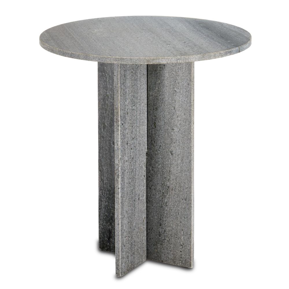 Currey & Company 3000-0221 Harmon Gray Accent Table in Gray