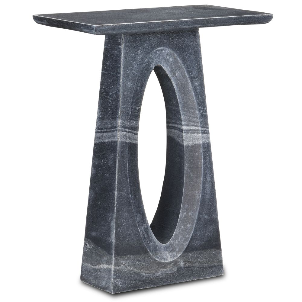 Currey and Company 3000-0243 Demi Black Side Table