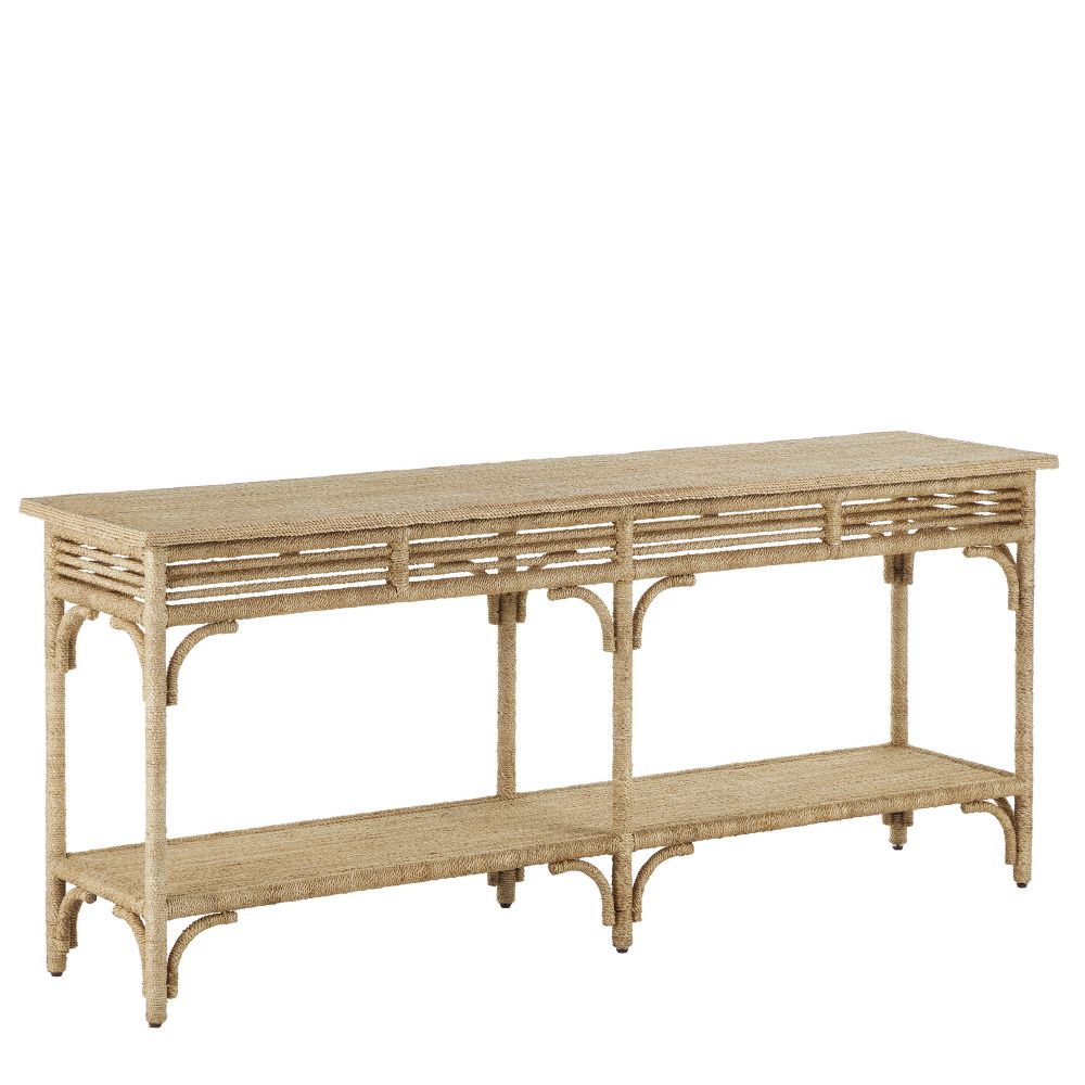 Currey and Company 3000-0246 Olisa Large Rope Console Table