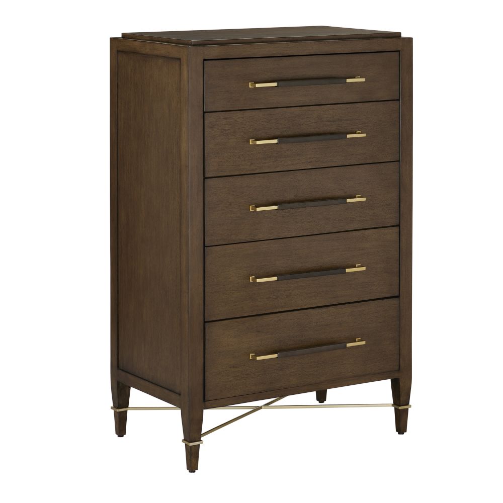 Currey and Company 3000-0249 Verona Chanterelle Five-Drawer Chest