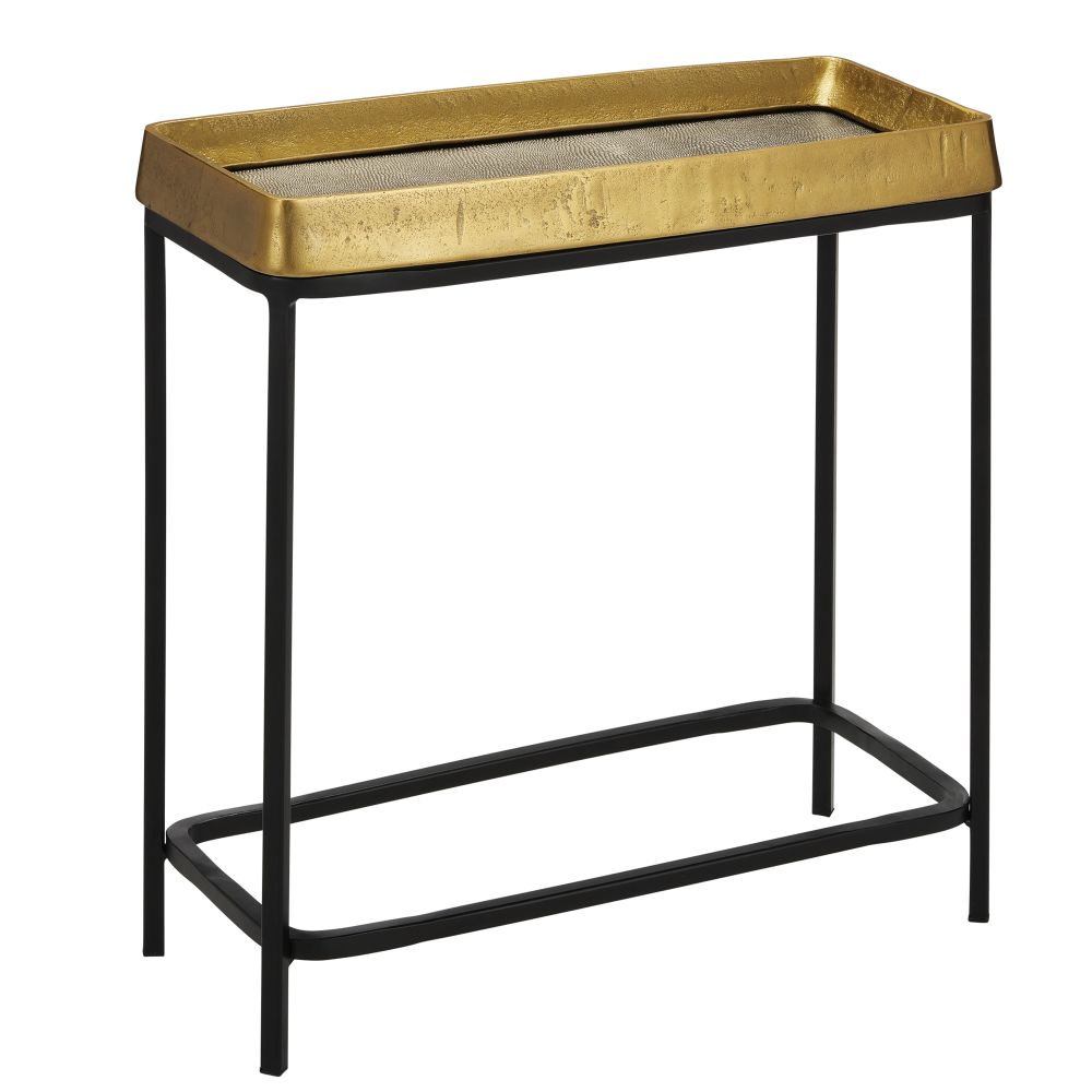 Currey and Company 4000-0148 Tanay Brass Side Table