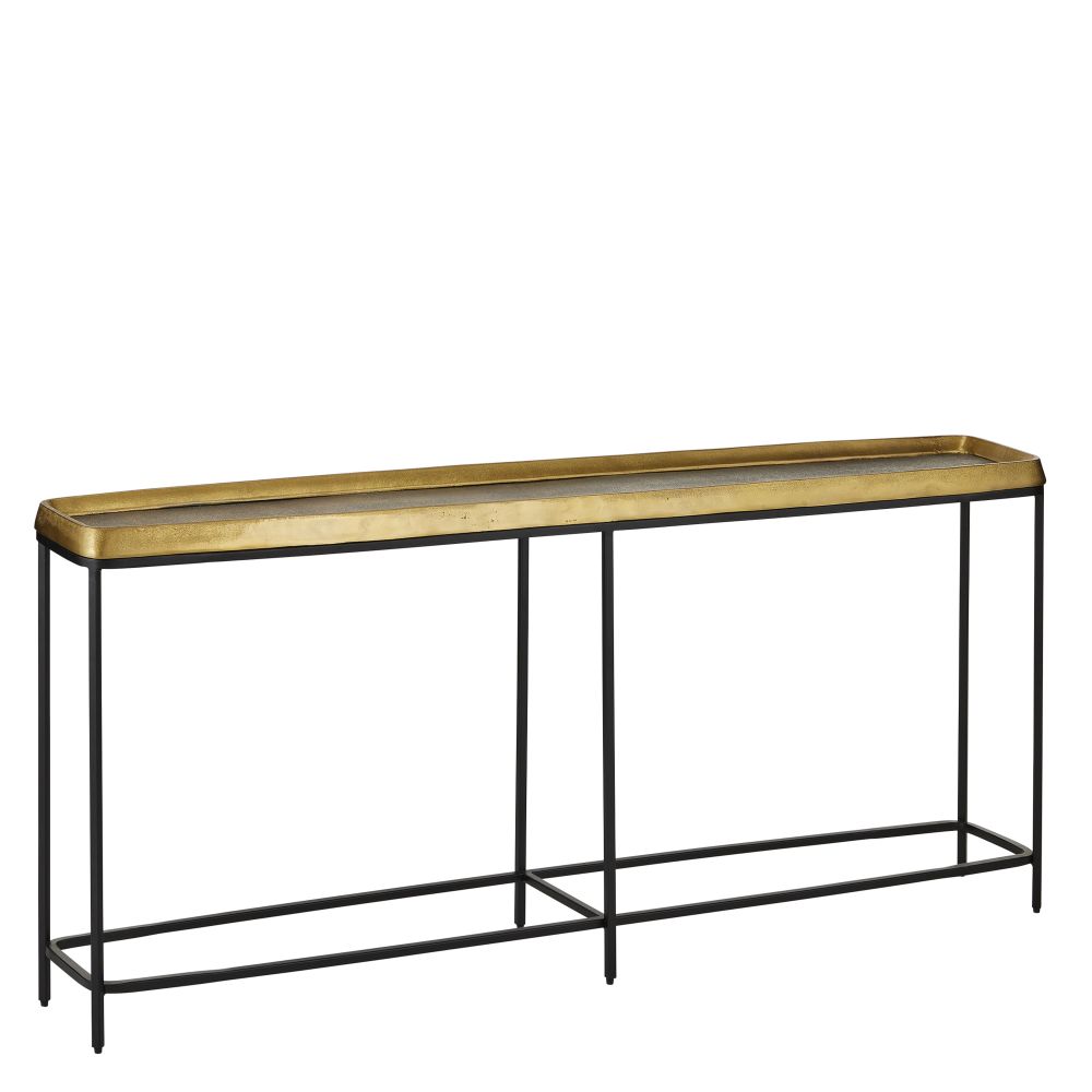 Currey and Company 4000-0150 Tanay Brass Console Table