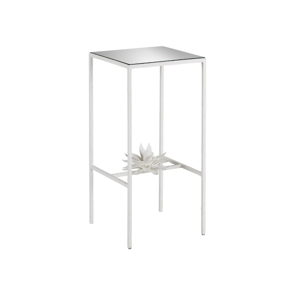 Currey and Company 4000-0166 Sisalana White Accent Table