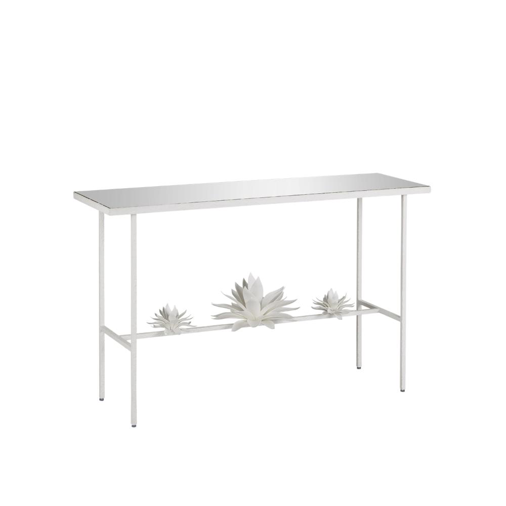 Currey and Company 4000-0167 Sisalana White Console Table