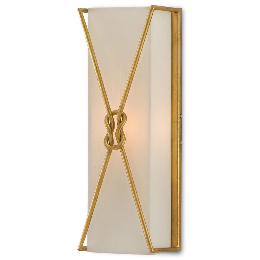 Currey & Company 5000-0078 Ariadne Large Wall Sconce in Contemporary Gold Leaf