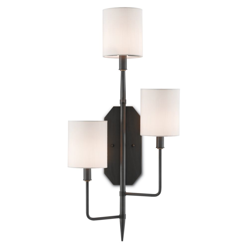 Currey & Company 5000-0098 Knowsley Wall Sconce, Right in Oil Rubbed Bronze
