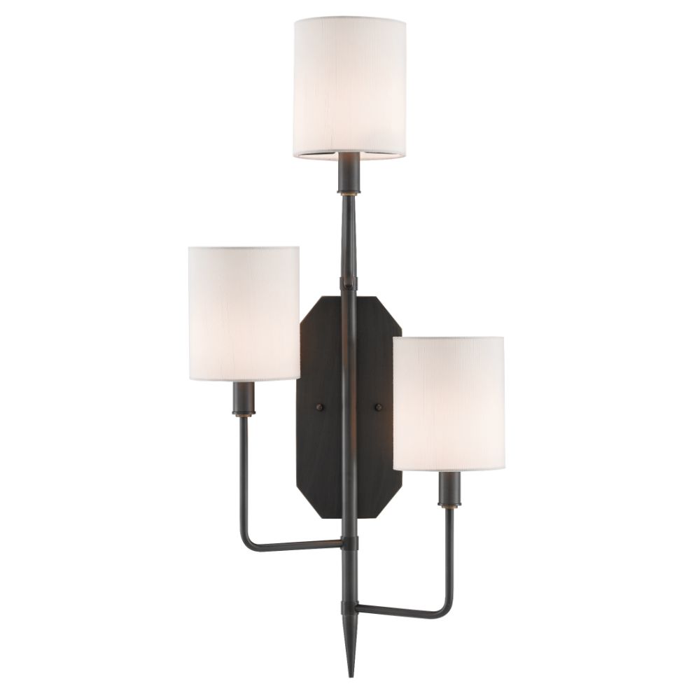 Currey & Company 5000-0099 Knowsley Wall Sconce, Left in Oil Rubbed Bronze