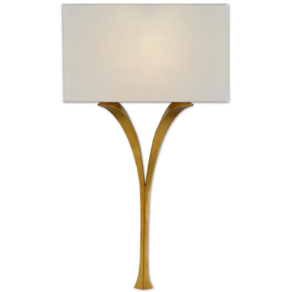 Currey & Company 5000-0124 Choisy Wall Sconce in Antique Gold Leaf