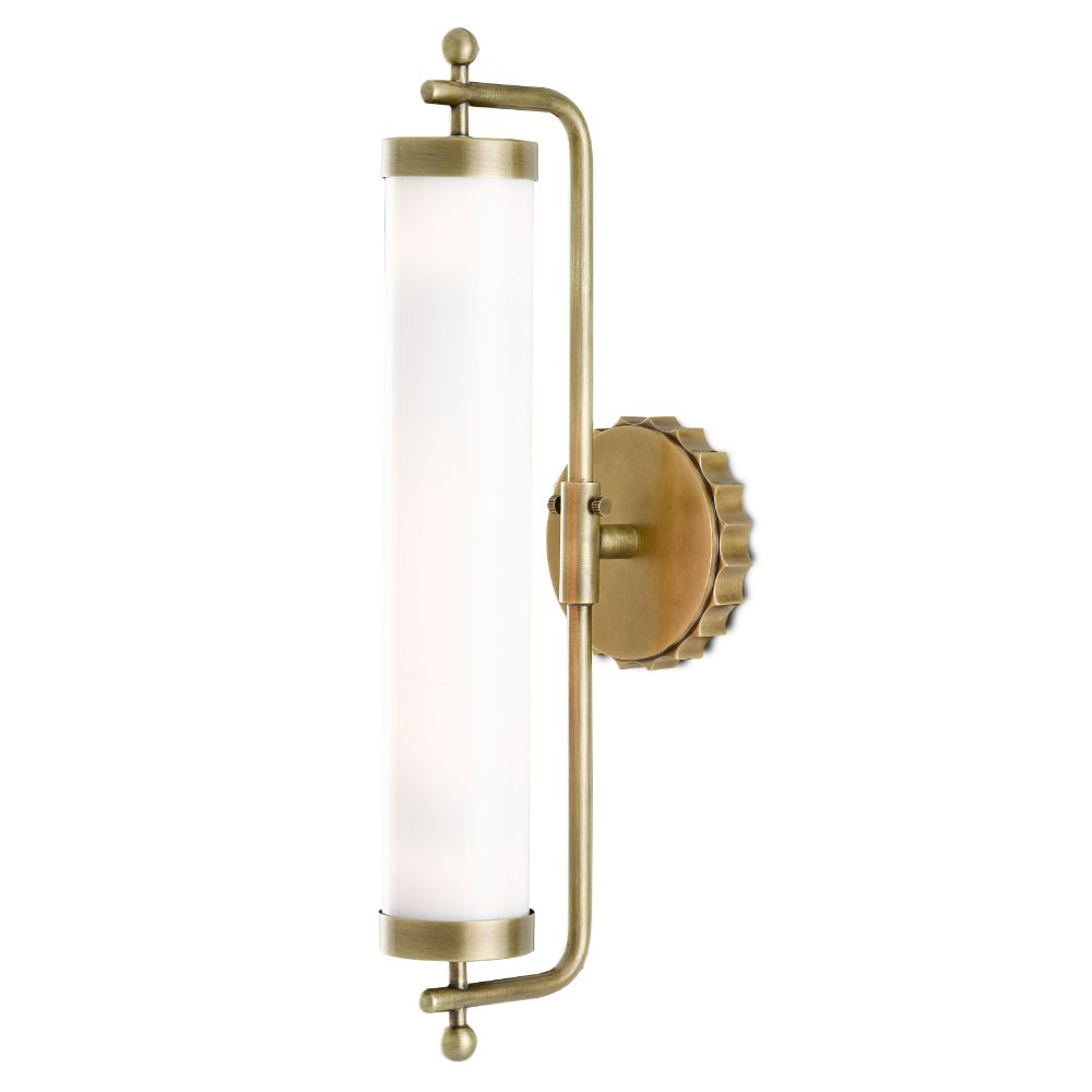 Currey & Company 5000-0141 Latimer Brass Wall Sconce in Antique Brass