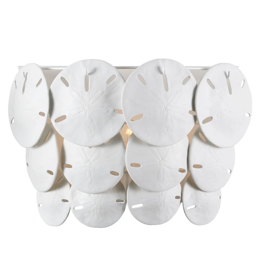 Currey and Company 5000-0234 Tulum White Wall Sconce