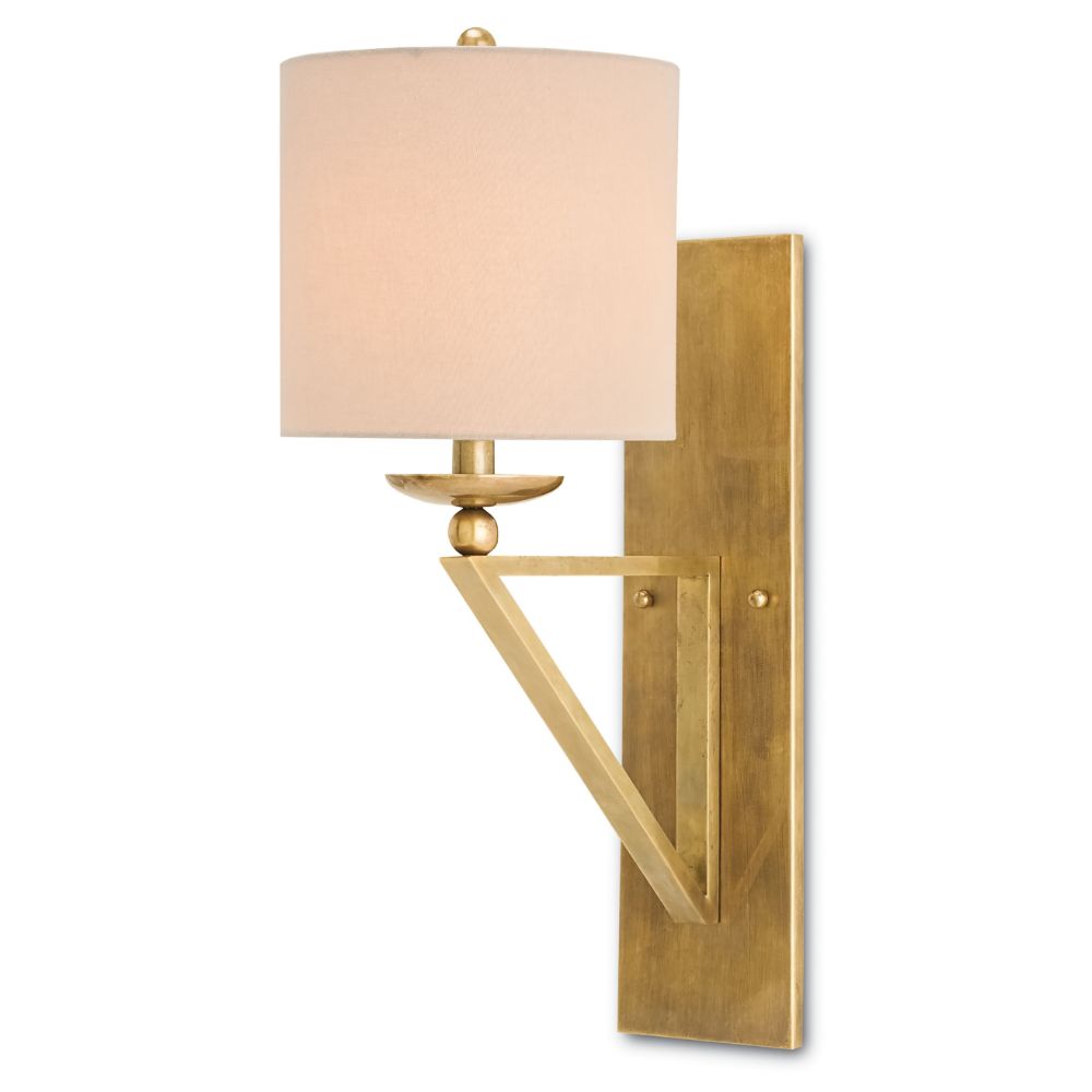 Currey & Company 5181 Anthology Wall Sconce in Vintage Brass