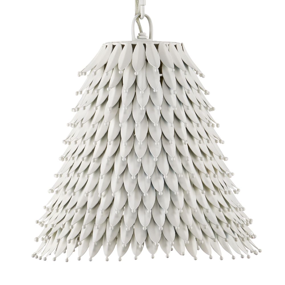 Currey & Company 9000-1162 Overlay Small Pendant in White