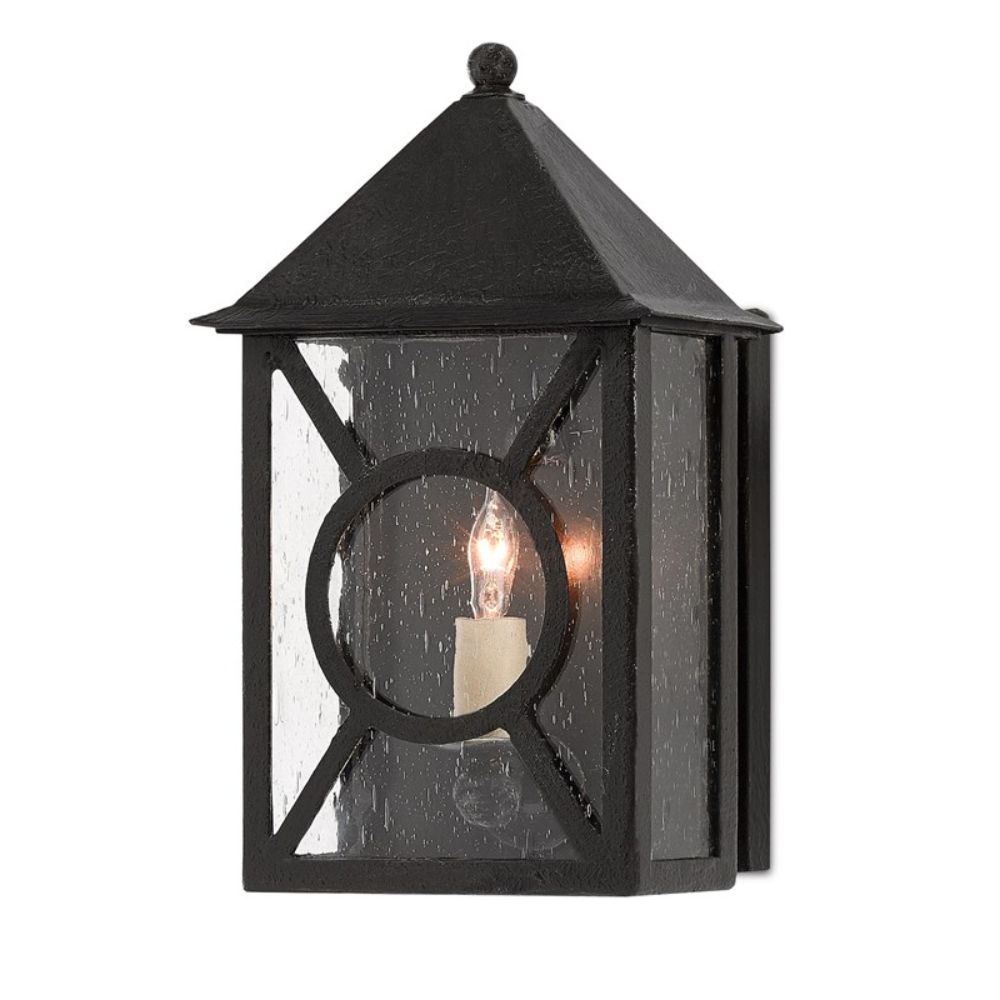 Currey & Company 5500-0004 Ripley Small Outdoor Wall Sconce in Midnight