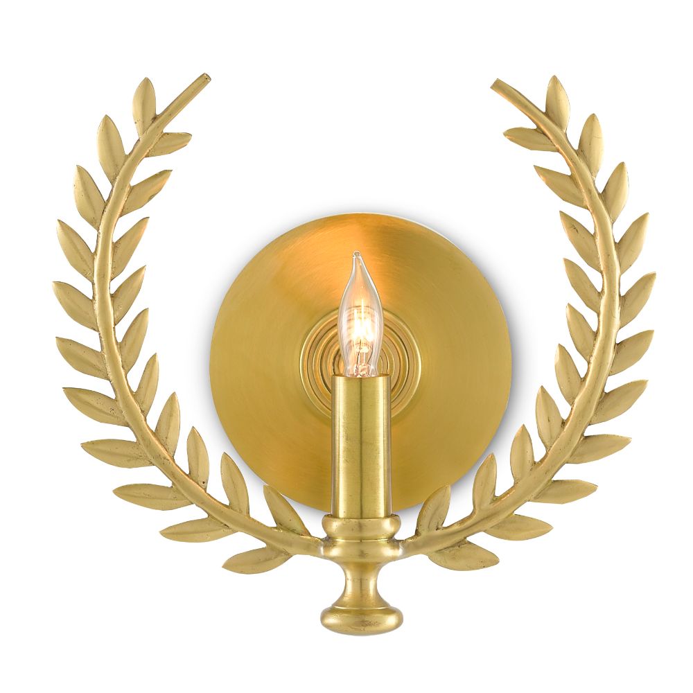 Currey & Company 5900-0035 Lauritz Wall Sconce in Satin Brass