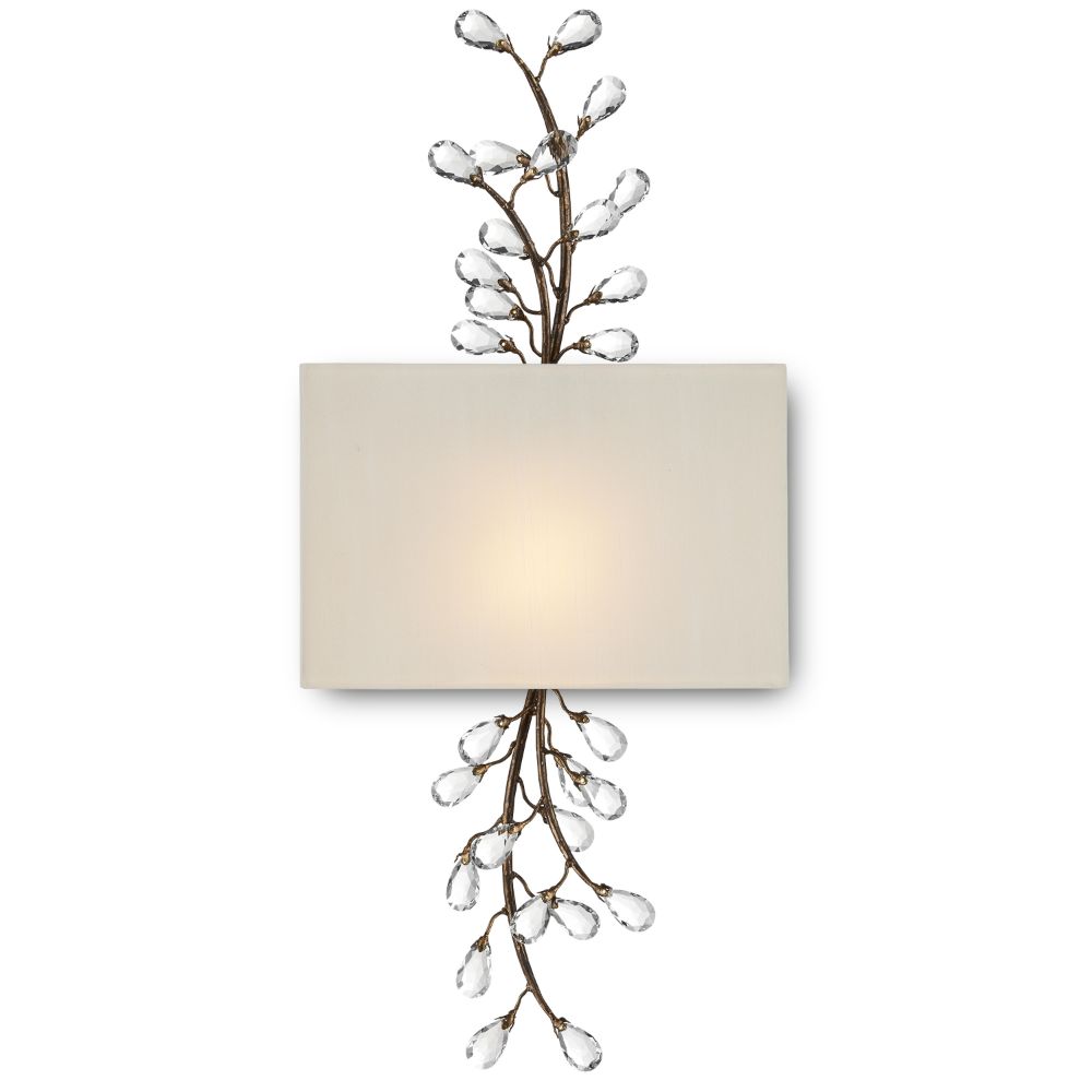Currey & Company 5900-0051 Crystal Bud Tall Wall Sconce in Cupertino