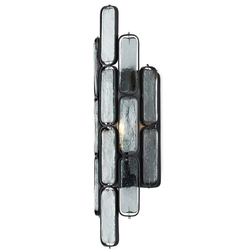 Currey and Company 5900-0053 Centurion Recycled Glass Wall Sconce