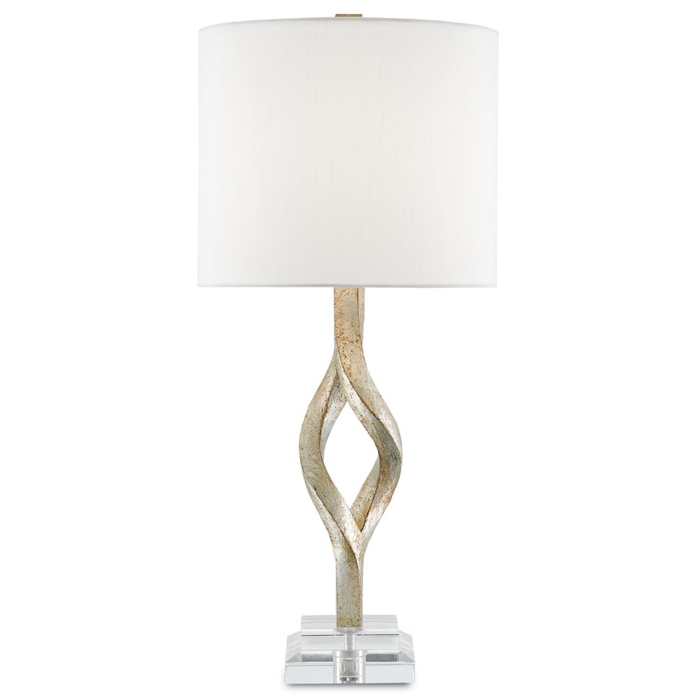 Currey & Company 6000-0071 Elyx Table Lamp in Chinois Silver Leaf