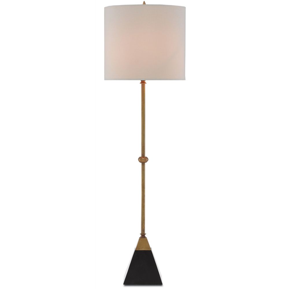 Currey & Company 6000-0078 Recluse Table Lamp in Vintage Brass/Black