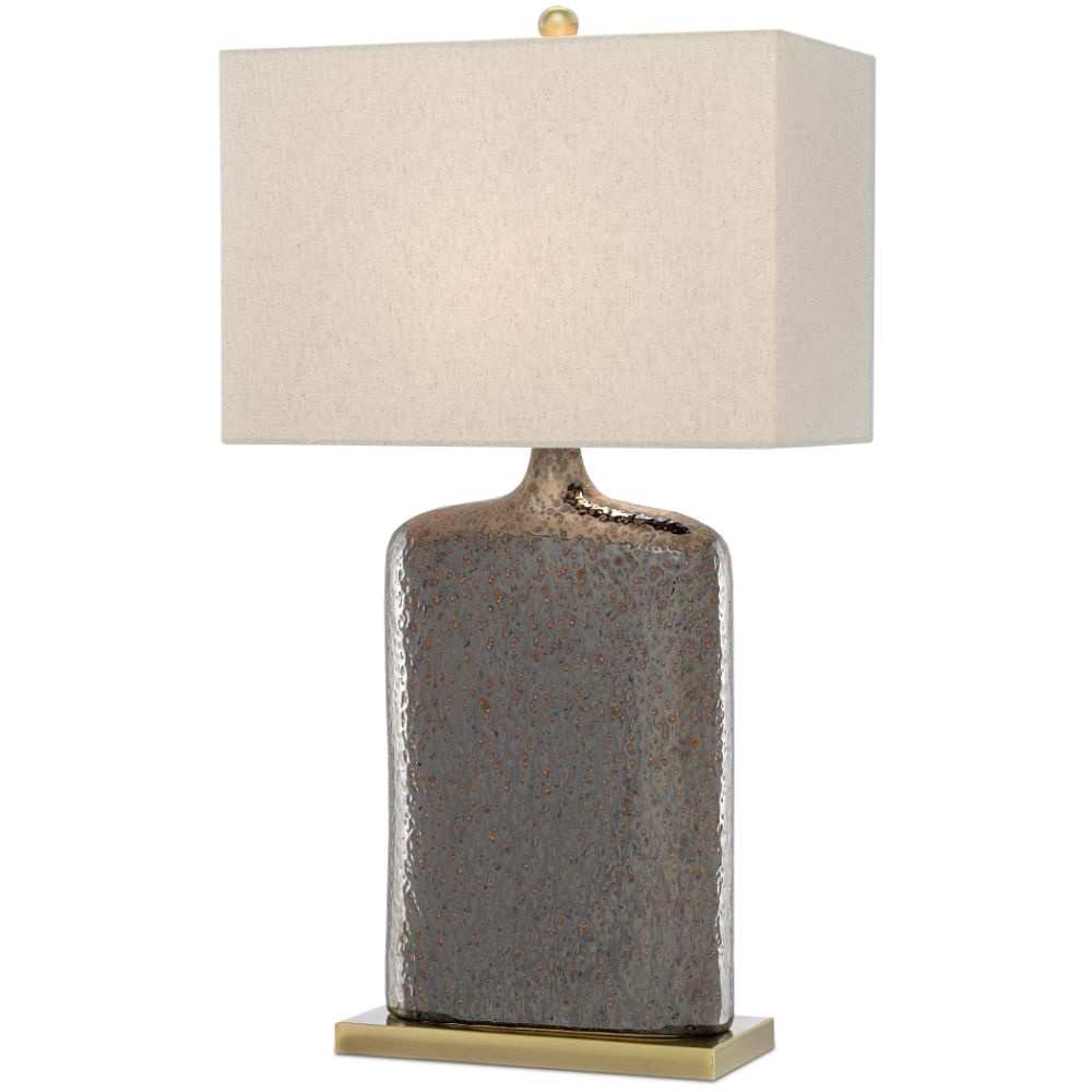 Currey & Company 6000-0094 Musing Table Lamp in Rustic Metallic Bronze