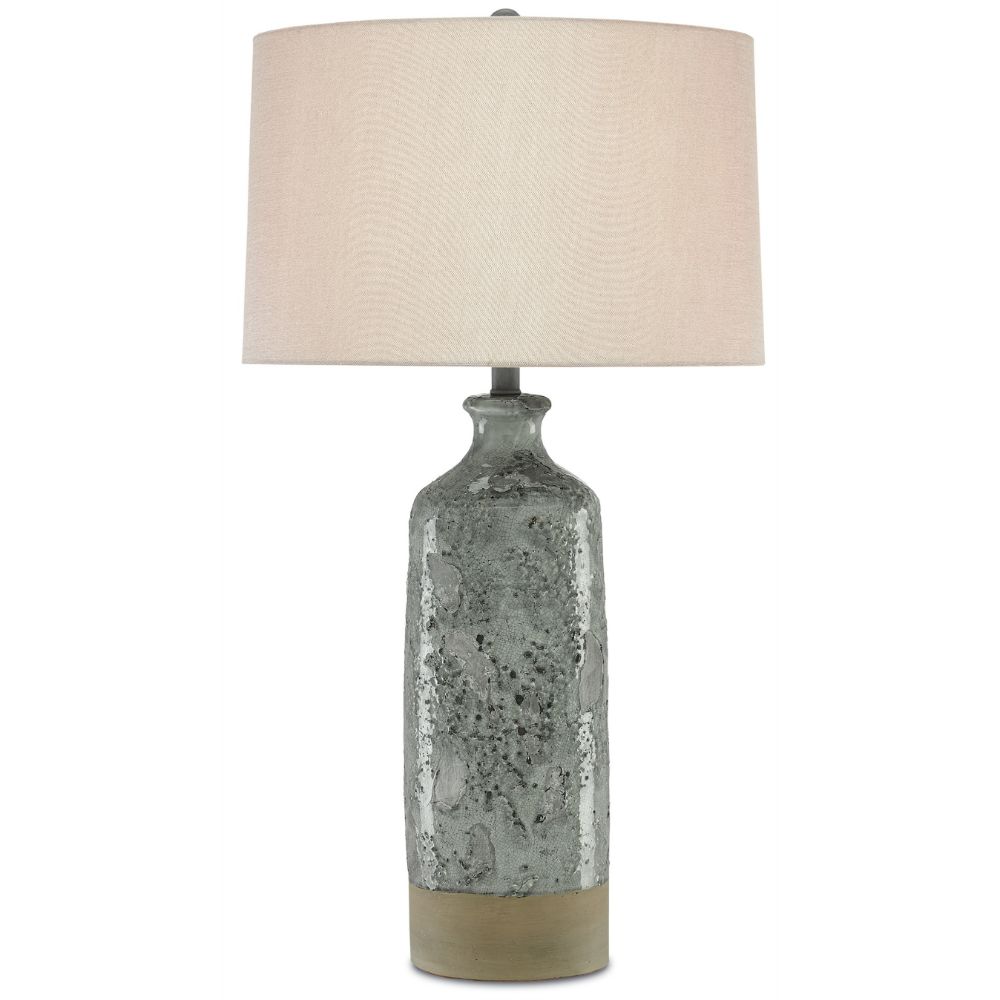 Currey & Company 6000-0208 Stargazer Table Lamp in Celadon Crackle/Gray