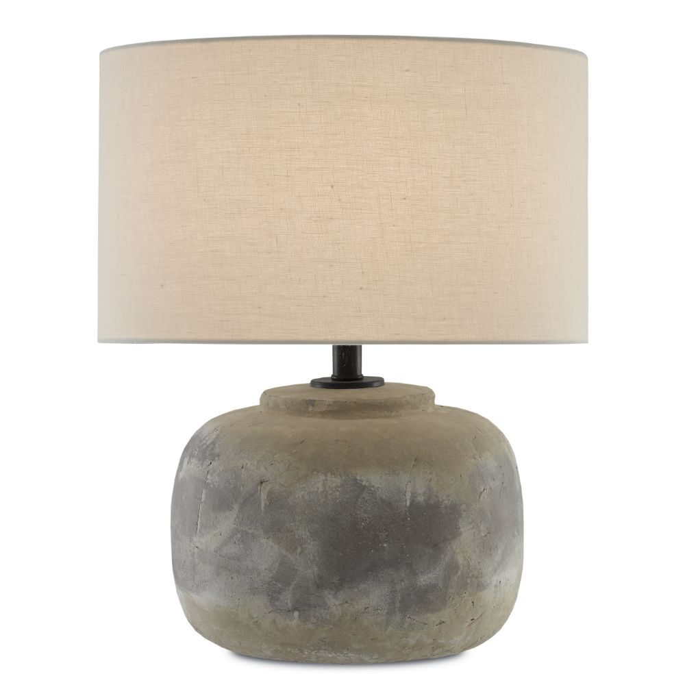 Currey & Company 6000-0272 Beton Table Lamp in Antique Earth