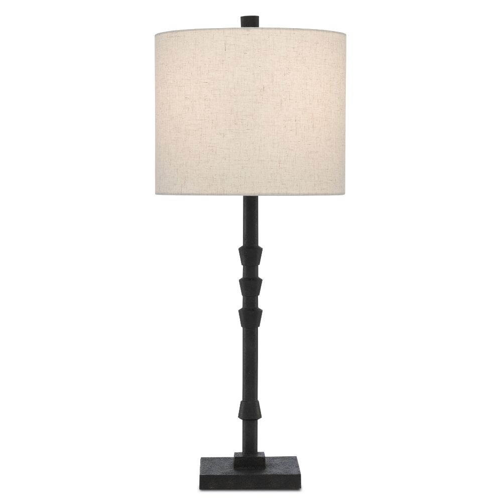 Currey & Company 6000-0344 Lohn Table Lamp in Molé Black
