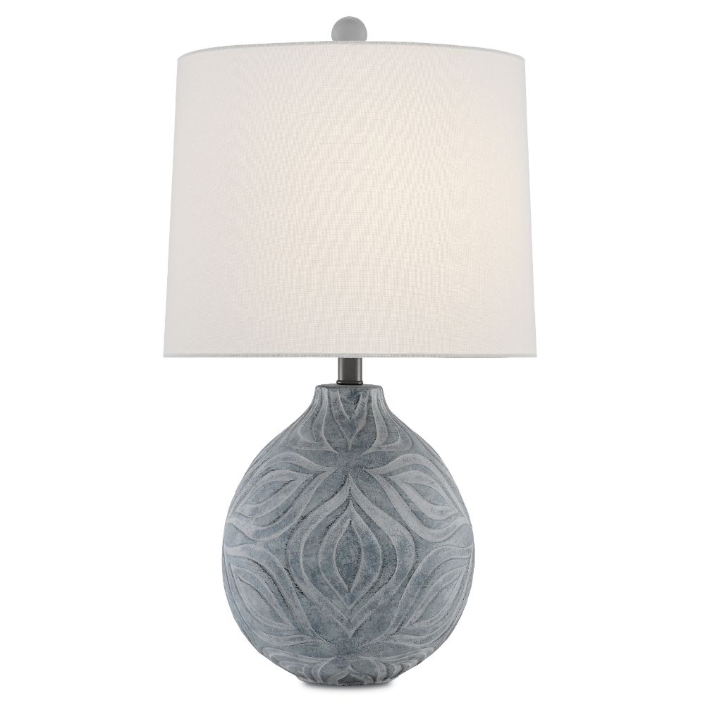 Currey & Company 6000-0380 Hadi Table Lamp in Gray Stone Wash