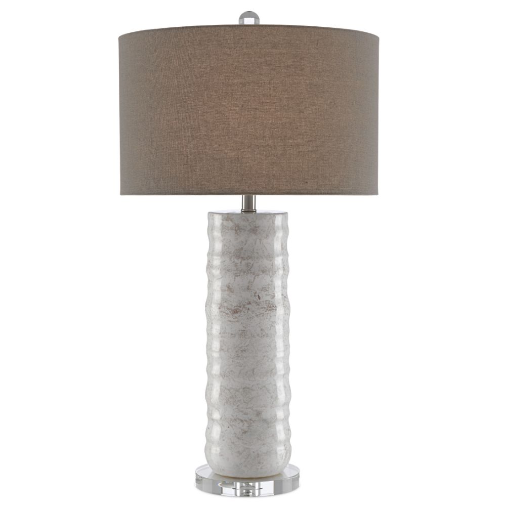 Currey & Company 6000-0432 Pila Table Lamp in Ivory/Taupe