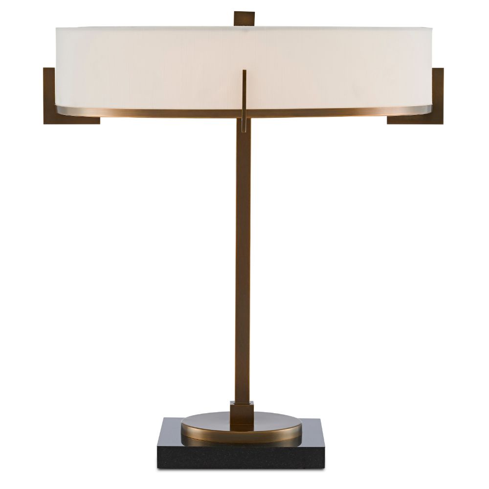 Currey & Company 6000-0438 Jacobi Table Lamp in Antique Brass/Black