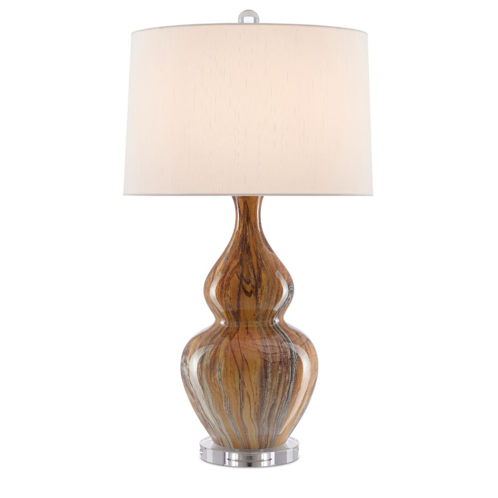 Currey & Company 6000-0462 Kolor Brown Table Lamp in Earth/Brown