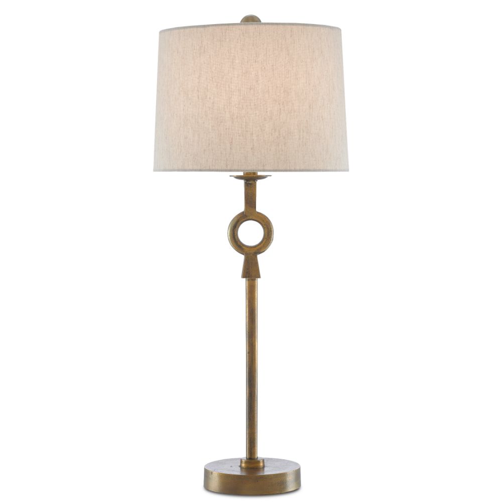 Currey & Company 6000-0530 Germaine Table Lamp in Antique Brass