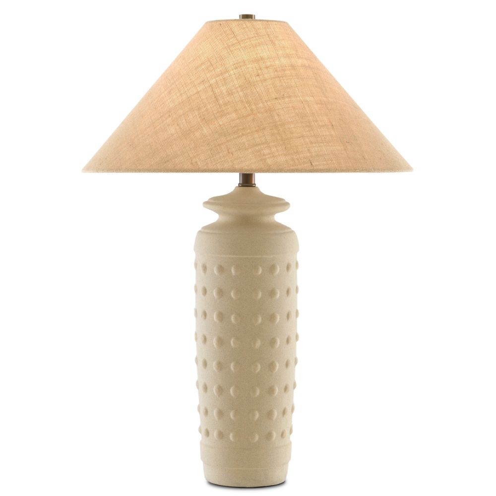 Currey & Company 6000-0612 Sonoran Table Lamp in Sand/Brass