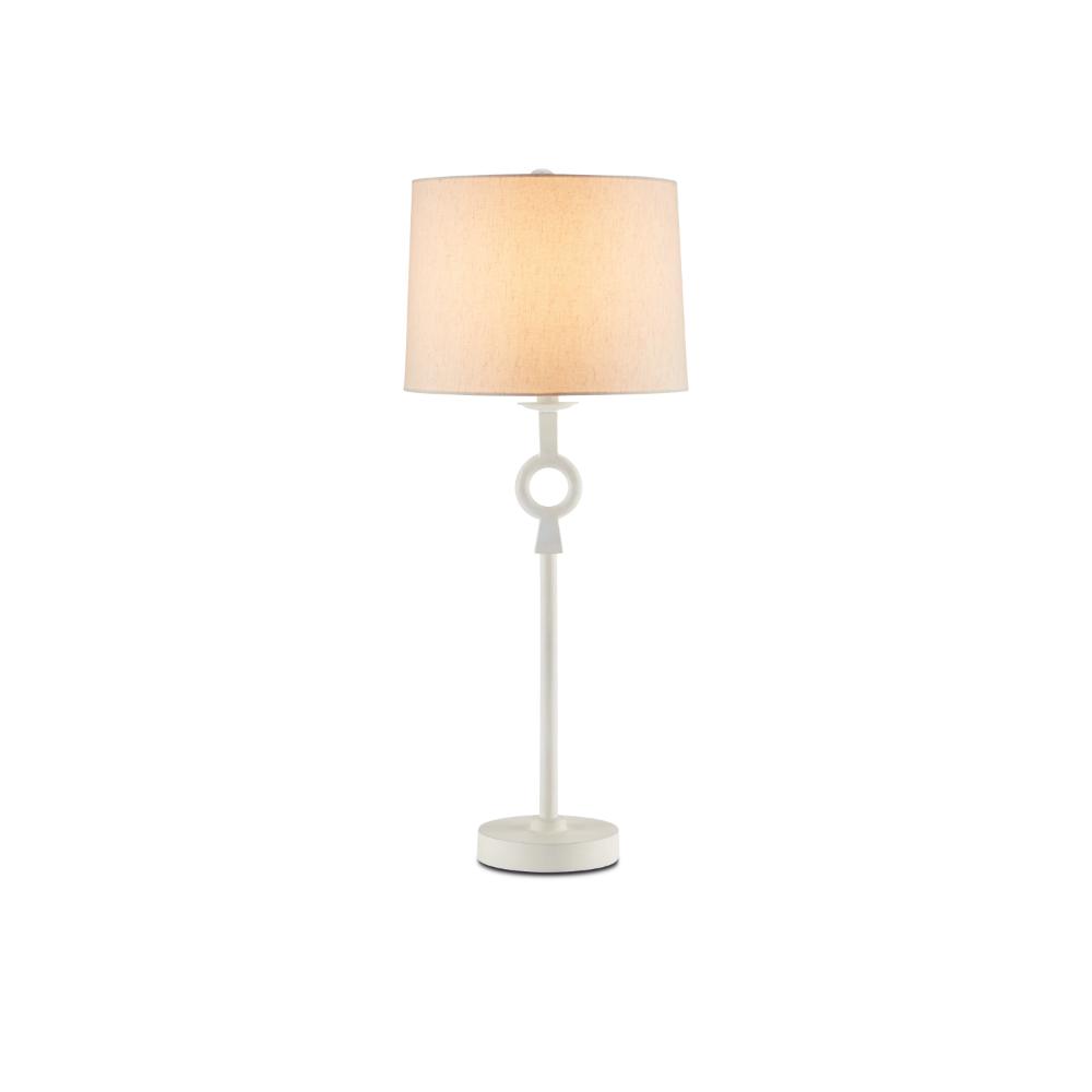 Currey & Company 6000-0696 Germaine White Table Lamp in White