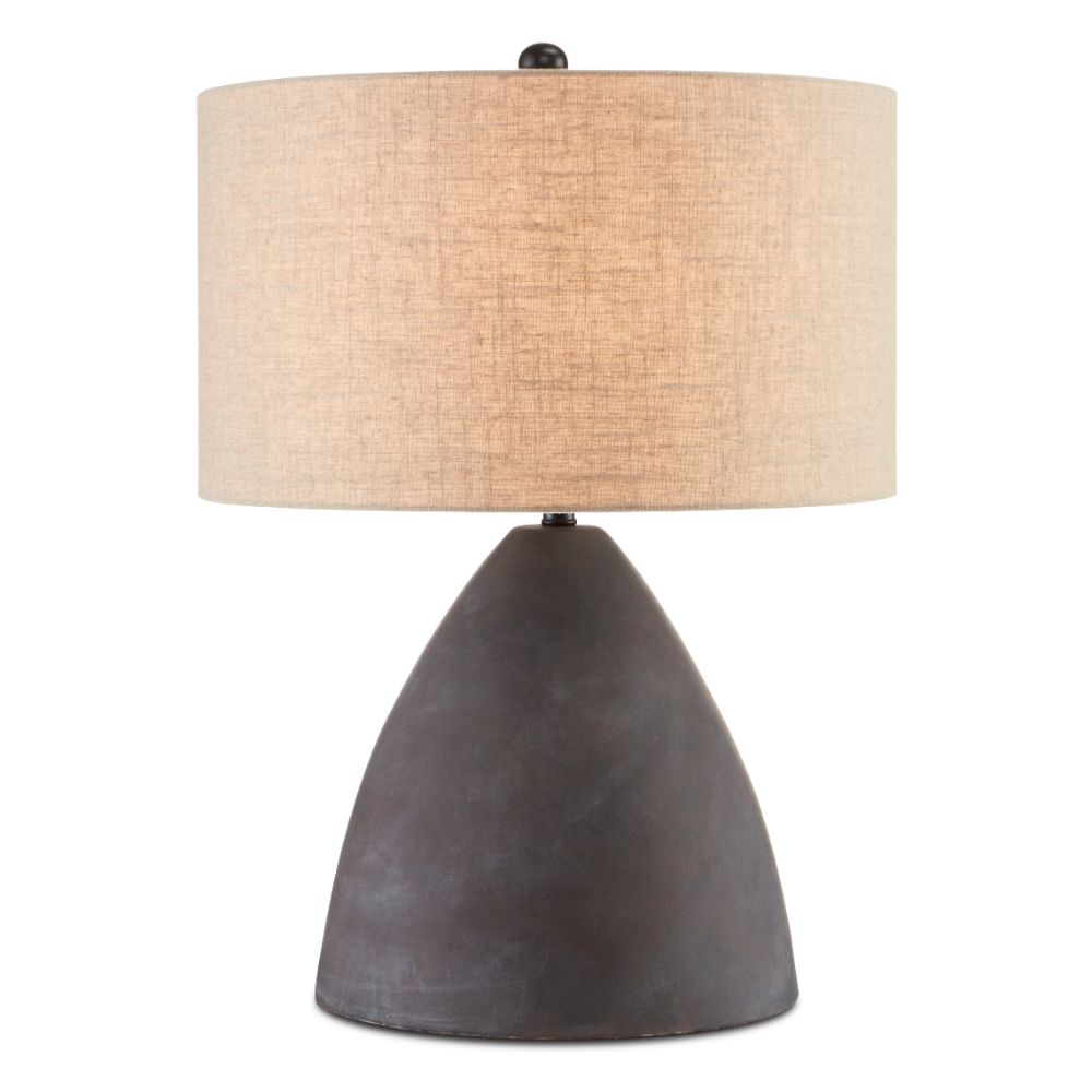 Currey & Company 6000-0711 Zea Table Lamp in Antique Black