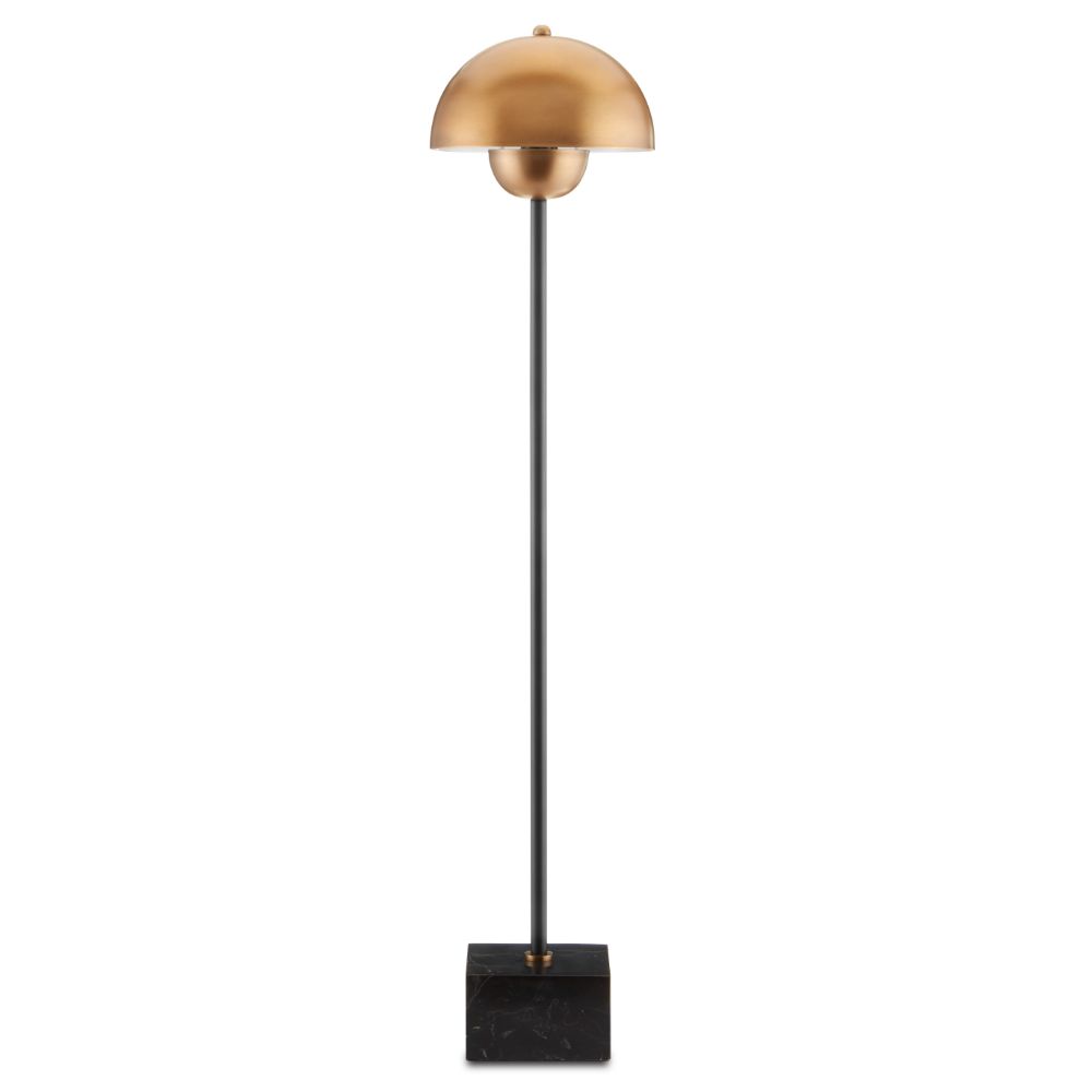 Currey & Company 6000-0721 La Rue Table Lamp in Brushed Brass/Black