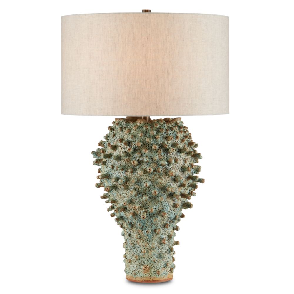 Currey & Company 6000-0744 Sea Urchin Green Table Lamp