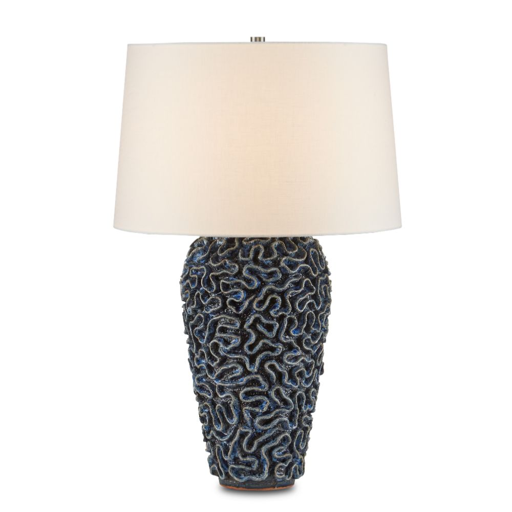 Currey & Company 6000-0745 Milos Blue Table Lamp