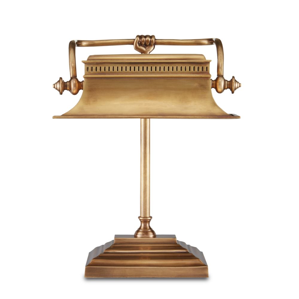 Currey & Company 6000-0758 Malvasia Brass Desk Lamp