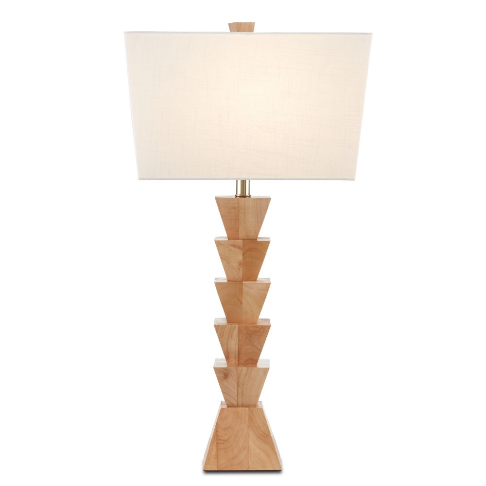 Currey & Company 6000-0777 Elmstead Table Lamp in Natural Wood
