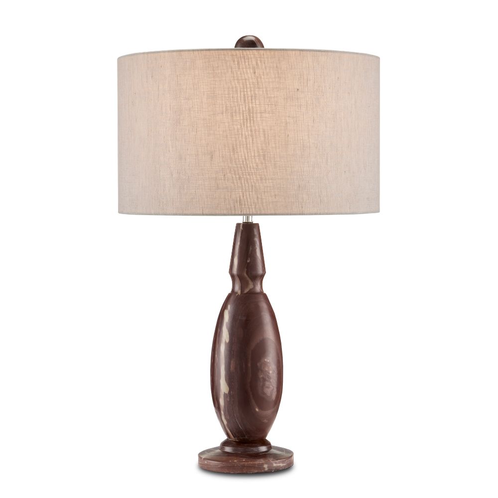 Currey & Company 6000-0827 Temptress Table Lamp in Natural / Polished Nickel