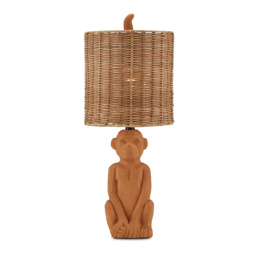 Currey & Company 6000-0850 King Louie Table Lamp in Terracotta
